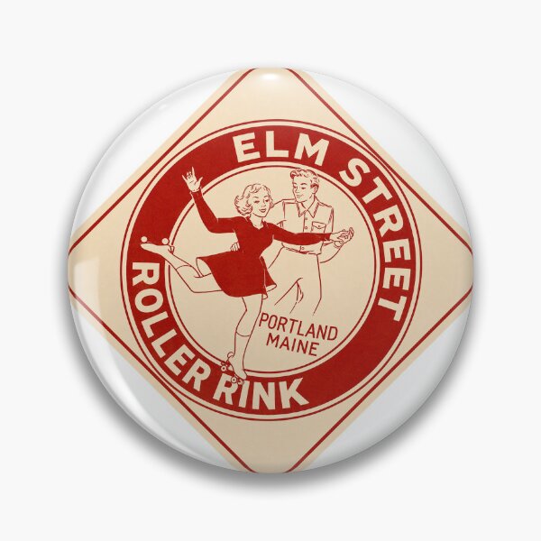 Item preview, Elm Street Roller Rink Portland Maine Roller Skating Rink Sticker Decal Label designed and sold by tislord.