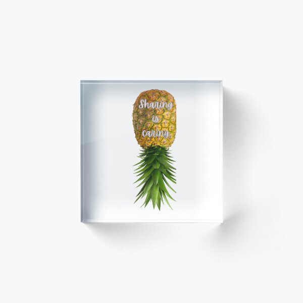 Item preview, Sharing is Caring Upside Down pineapple, Alternative Lifestyle, Stickers and stuff designed and sold by Smallfish1274.