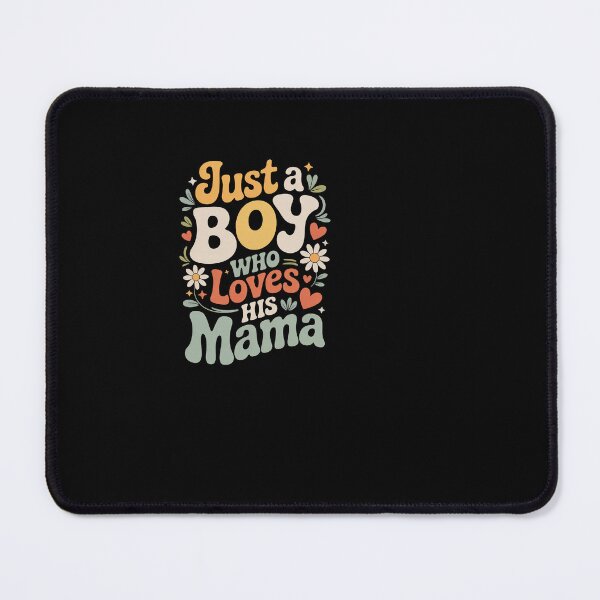 Item preview, Just a Boy Who Loves His Mama Retro Groovy Design designed and sold by SuperAndSocial.