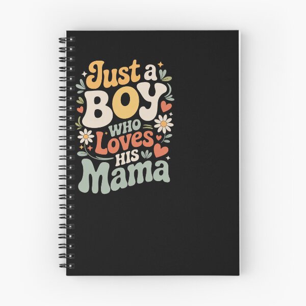 Item preview, Just a Boy Who Loves His Mama Retro Groovy Design designed and sold by SuperAndSocial.