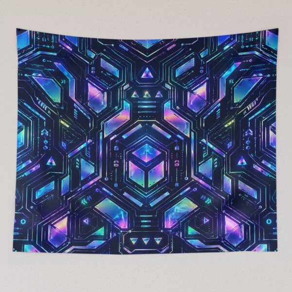 Item preview, HoloNeon Circuit Pattern designed and sold by IGLCreative.