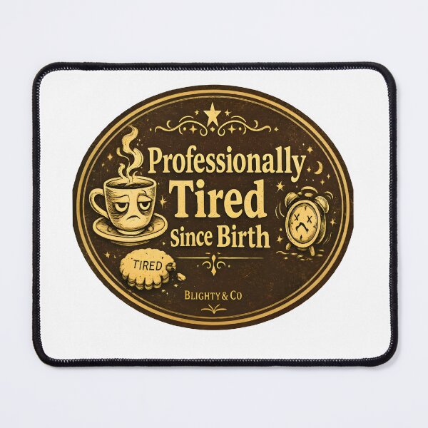 Item preview, Professionally Tired Since Birth - Funny British Humour Gift designed and sold by BlightyandCo.