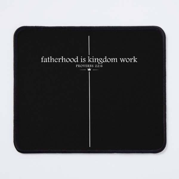 Item preview, Fatherhood is Kingdom Work Proverbs 22:6 Christian Cross Minimalist Dad Gift designed and sold by LakenDraphil.