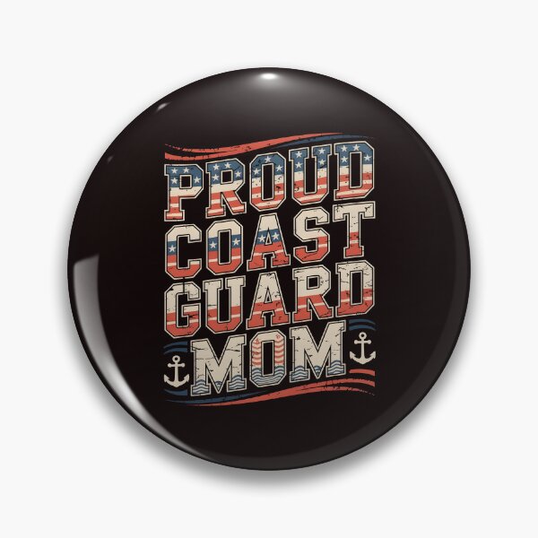 Item preview, Proud Coast Guard Mom – Coast Guard Family Patriotic Military designed and sold by Redgiant87x.