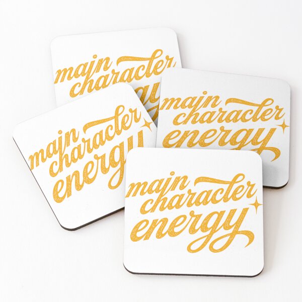 Item preview, Main Character Energy - cursive yellow designed and sold by Stefrait-7.