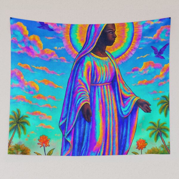 Item preview, The Black Madonna of the Ivory Coast designed and sold by asanaworld.