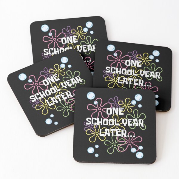 Item preview, One School Year Later Funny Spongebob Inspired Time Card Teacher Student Design designed and sold by LakenDraphil.