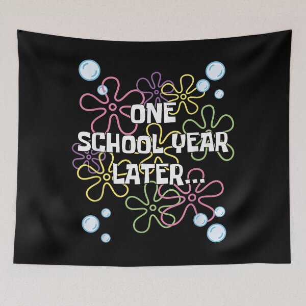 Item preview, One School Year Later Funny Spongebob Inspired Time Card Teacher Student Design designed and sold by LakenDraphil.