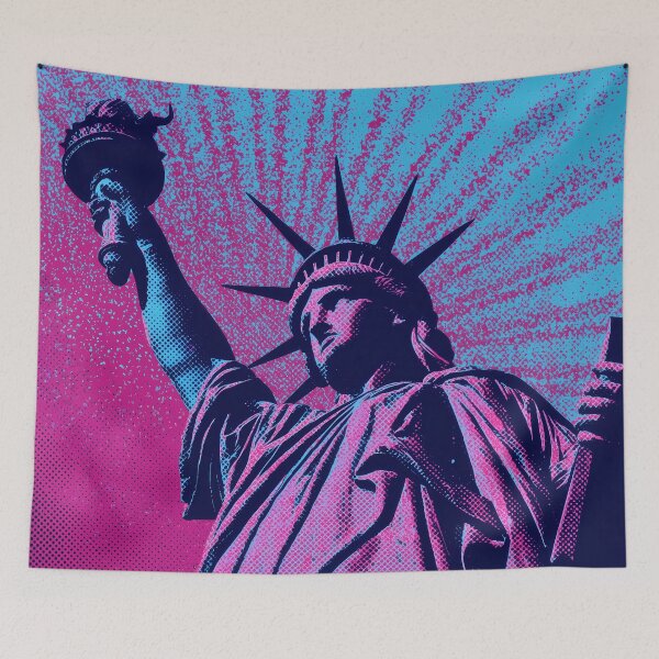 Item preview, Neon Pop Art Statue of Liberty designed and sold by ClubVacay.