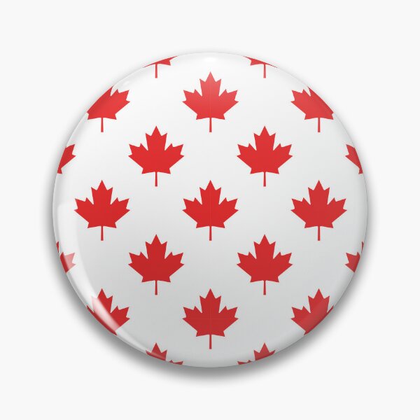 Item preview, Canada Maple Leaf Red White Clean Seamless Pattern designed and sold by DaVinciFeather.