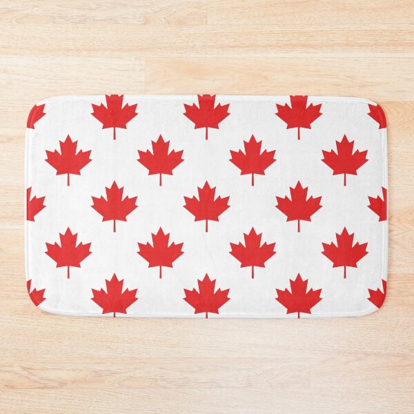 Item preview, Canada Maple Leaf Red White Clean Seamless Pattern designed and sold by DaVinciFeather.