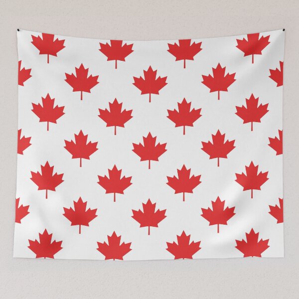Item preview, Canada Maple Leaf Red White Clean Seamless Pattern designed and sold by DaVinciFeather.