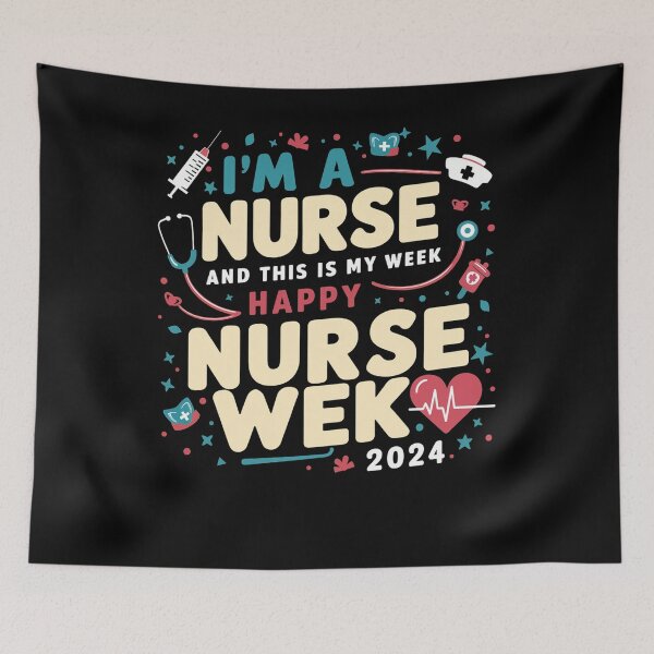 Item preview, Nurse Week Happy 2024 designed and sold by SiarheiYur.