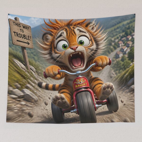 Item preview, Tiger on Trike designed and sold by sigmaartstudio.