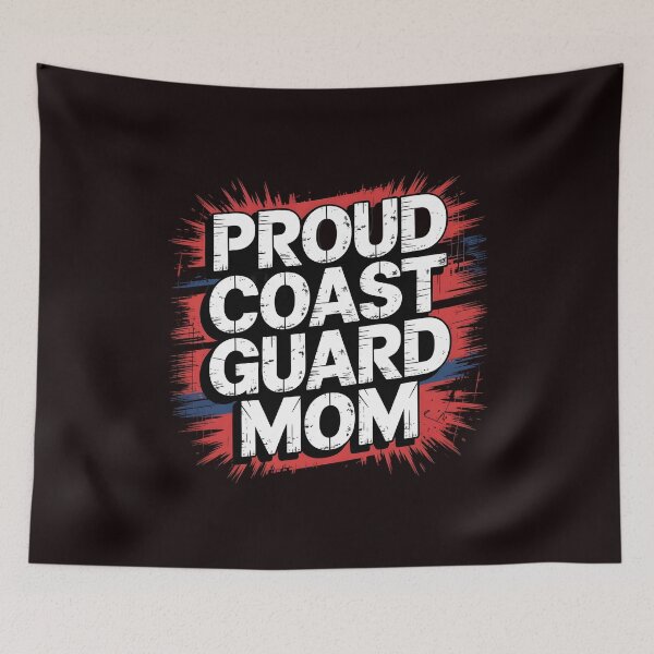 Item preview, Proud Coast Guard Mom – Armed Forces Mom Patriotic designed and sold by Redgiant87x.