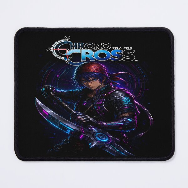 Item preview, Cyberpunk Serge Chrono Cross Art | Neon Futuristic Warrior - Chrono Trigger Aesthetic Design designed and sold by Trinidesigns123.
