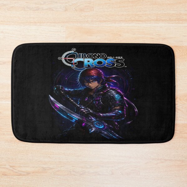 Item preview, Cyberpunk Serge Chrono Cross Art | Neon Futuristic Warrior - Chrono Trigger Aesthetic Design designed and sold by Trinidesigns123.