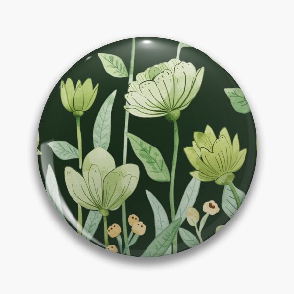 Artikelvorschau, Aquarell grüne Blumen entworfen und verkauft von uunaa.