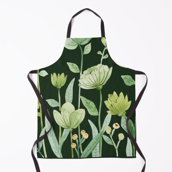 Item preview, Green flowers watercolor designed and sold by uunaa.