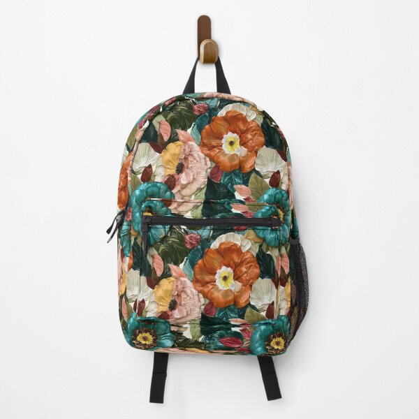 Item preview, Bold Blue and Orange Floral  designed and sold by Pixel-Lair.