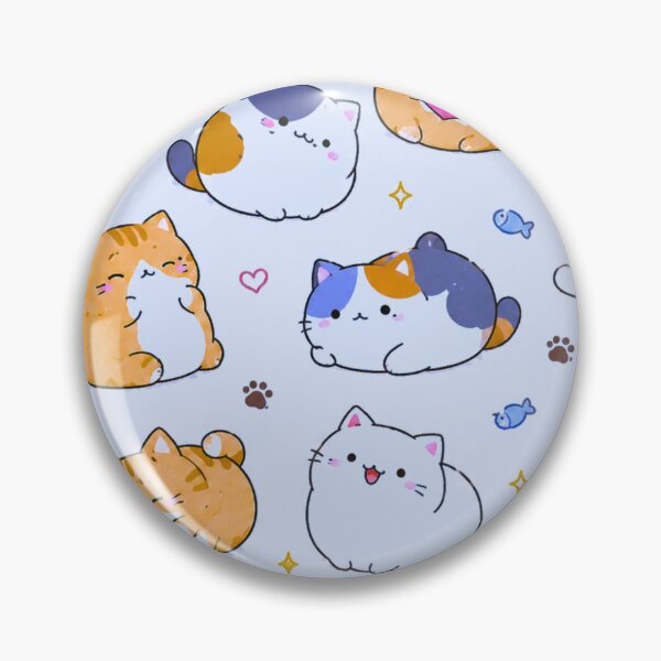 Artikelvorschau, Kawaii Chubby Cats Muster entworfen und verkauft von IGLCreative.