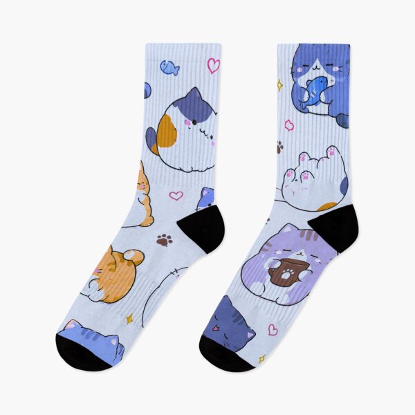 Item preview, Kawaii Chubby Cats Pattern designed and sold by IGLCreative.
