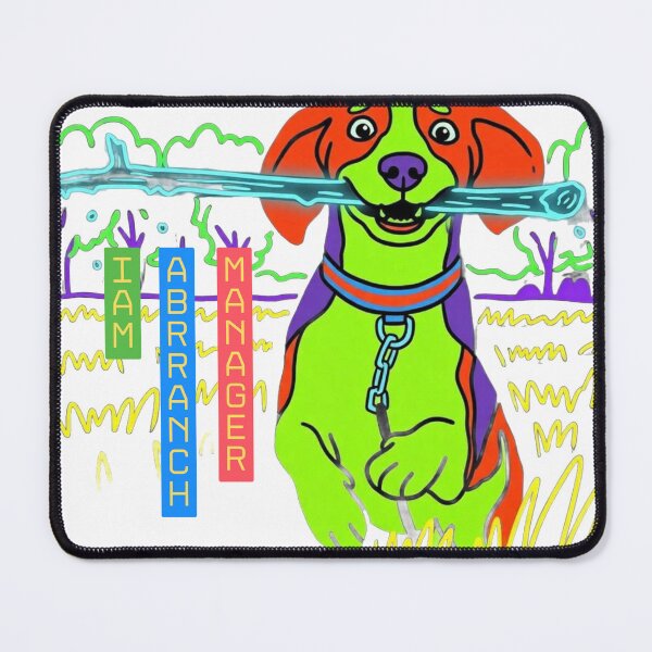 Item preview, Neon Branch Manager Funny Dog Corporate Humour designed and sold by BLUESKY11a.