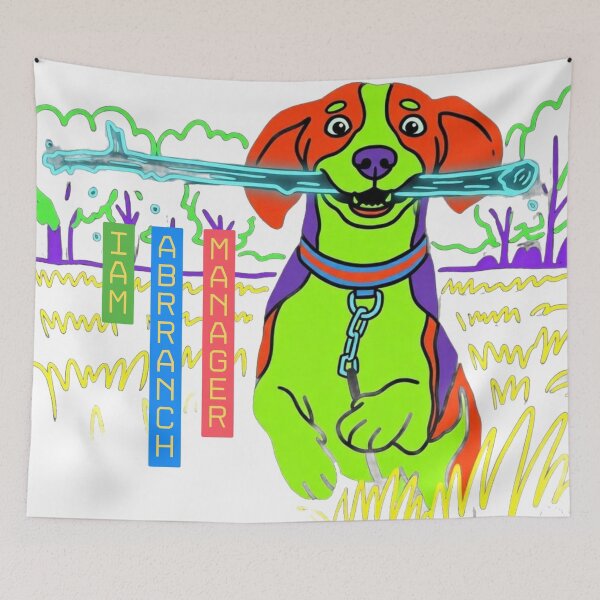 Item preview, Neon Branch Manager Funny Dog Corporate Humour designed and sold by BLUESKY11a.