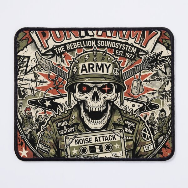 Item preview, Punk Army Skull: Retro Rock Rebellion designed and sold by theboyjake.