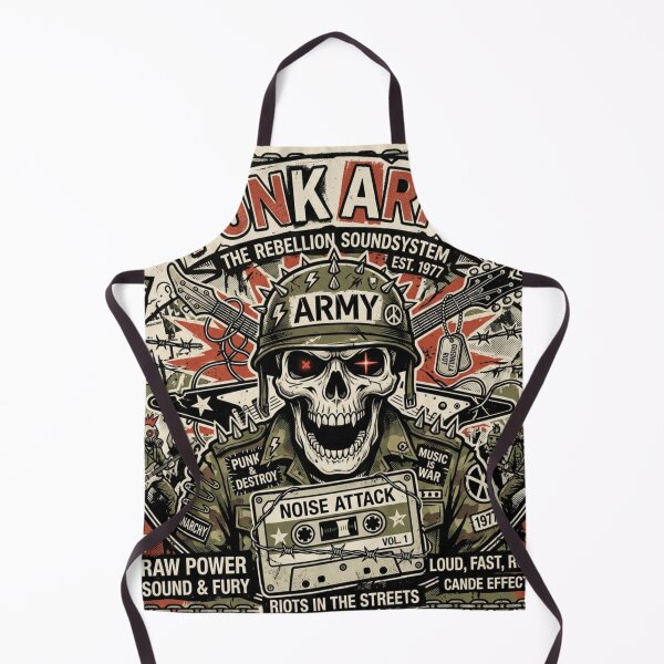 Item preview, Punk Army Skull: Retro Rock Rebellion designed and sold by theboyjake.