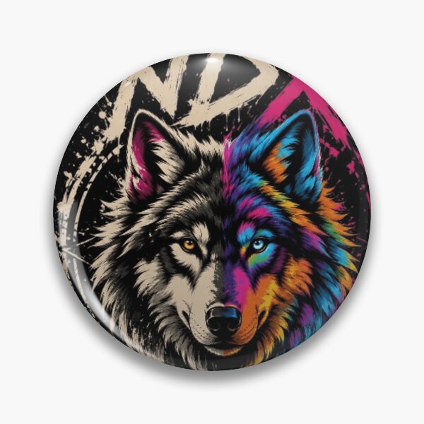 Item preview, NDX Dual Nature – Neon Wolf Graphic designed and sold by NDX9.