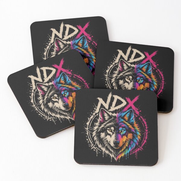 Item preview, NDX Dual Nature – Neon Wolf Graphic designed and sold by NDX9.