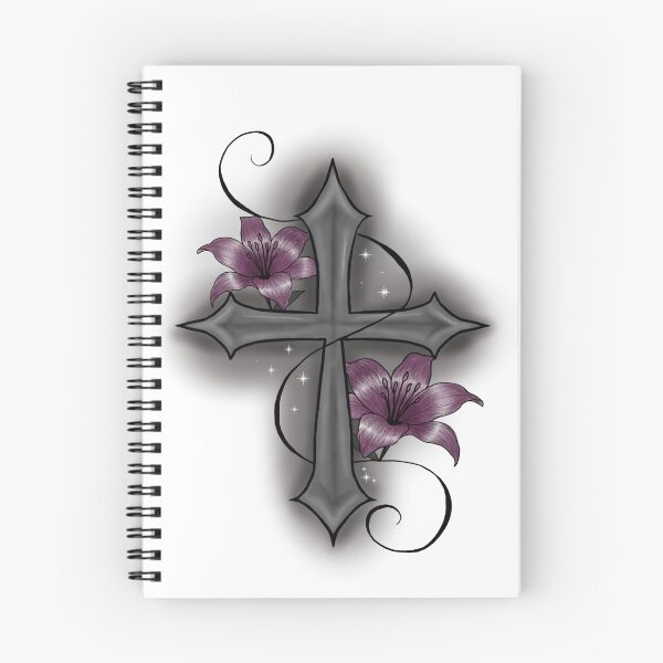 Item preview, Cross with lilies designed and sold by PeterskyDesign.