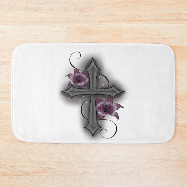 Item preview, Cross with lilies designed and sold by PeterskyDesign.