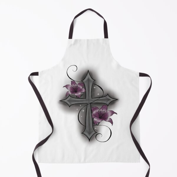 Item preview, Cross with lilies designed and sold by PeterskyDesign.
