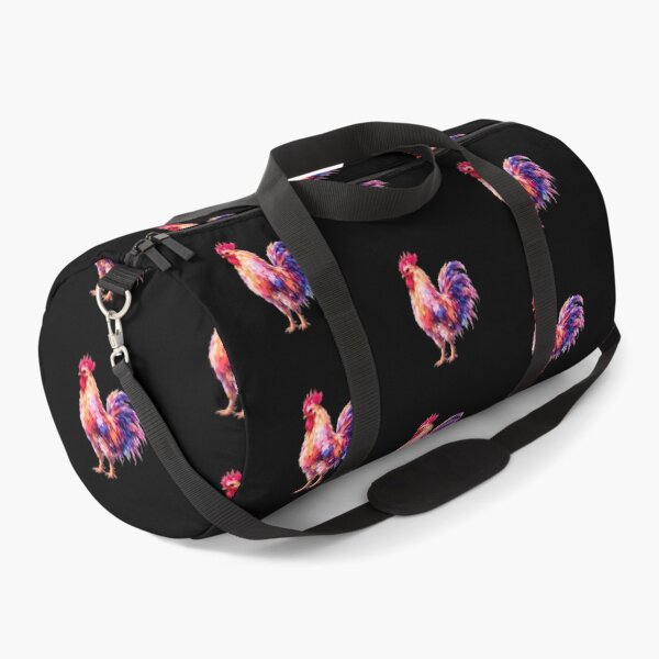 Item preview, Modern Folk Dreamy Neon Rooster – Abstract Impasto Bird Art designed and sold by byaga.