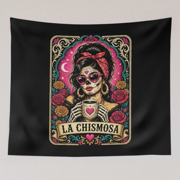 Item preview, La Chismosa Cafecito Y Chisme Funny Mexican Latina Coffee Cafe Gossip Lover designed and sold by DesignsByAnett.