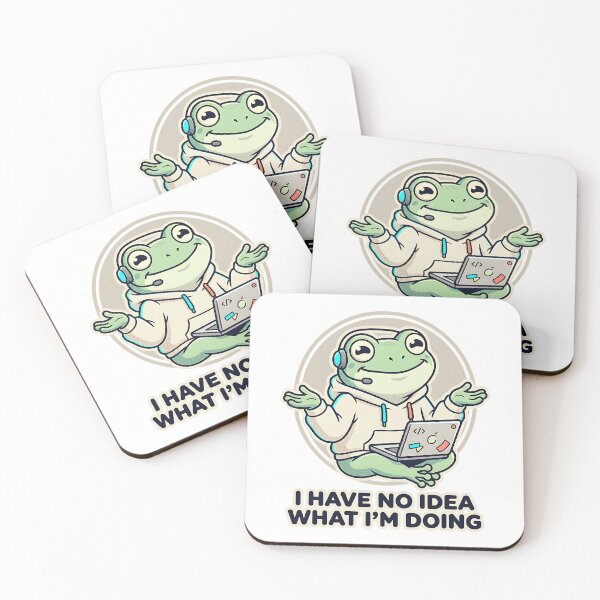 Item preview, I Have No Idea What Im Doing Developer Funny Coding Frog designed and sold by Urben Loop.