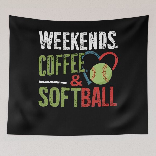 Item preview, Weekends Coffee Softball designed and sold by SiarheiYur.