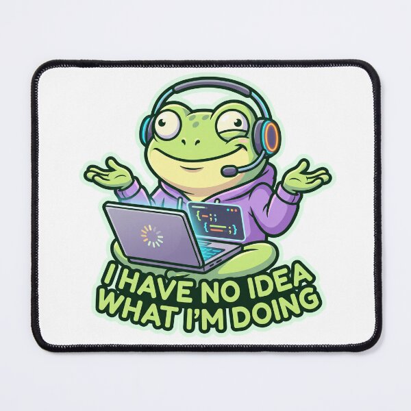 Item preview, Funny Coding Frog I Have No Idea What Im Doing Programmer designed and sold by Urben Loop.