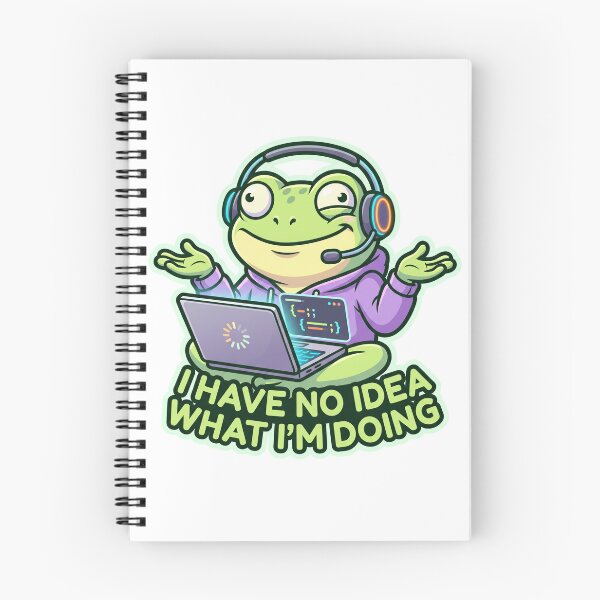 Item preview, Funny Coding Frog I Have No Idea What Im Doing Programmer designed and sold by Urben Loop.