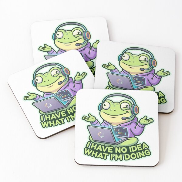 Item preview, Funny Coding Frog I Have No Idea What Im Doing Programmer designed and sold by Urben Loop.