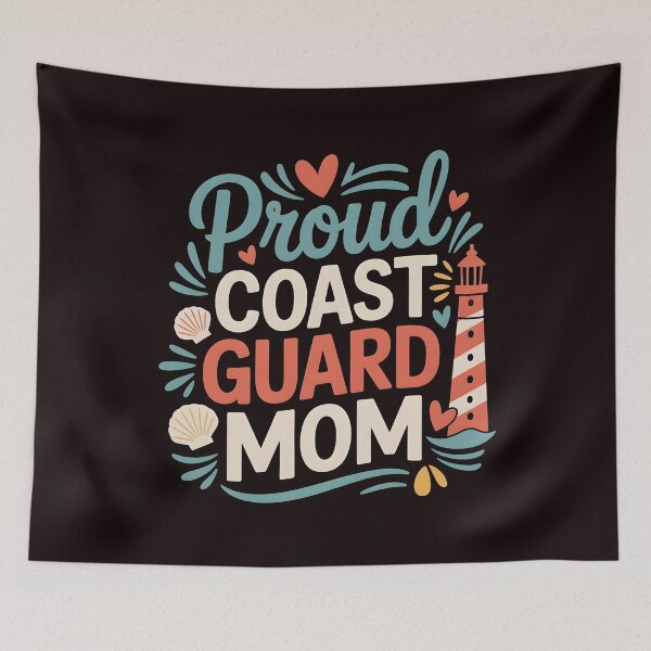 Item preview, Proud Coast Guard Mom – Military Parent Coast Guard Pride designed and sold by Redgiant87x.