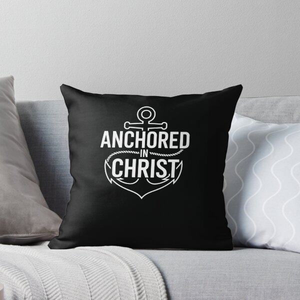 Item preview, Anchored In Christ Christian Faith Anchor Design designed and sold by SuperAndSocial.