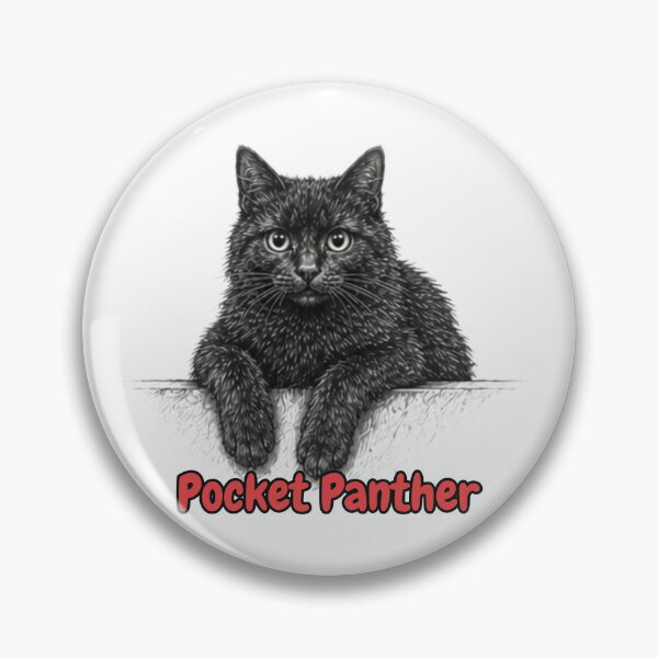 Item preview, Pocket Panther Black Kitten Sticker designed and sold by lumar23.