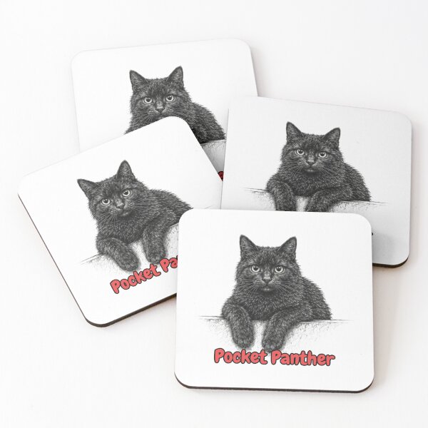 Item preview, Pocket Panther Black Kitten Sticker designed and sold by lumar23.