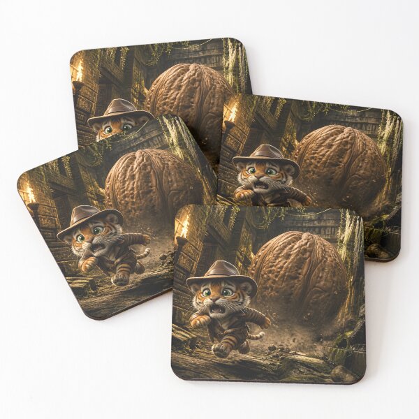 Item preview,  Tiger Explorer Running from Giant Walnut designed and sold by sigmaartstudio.