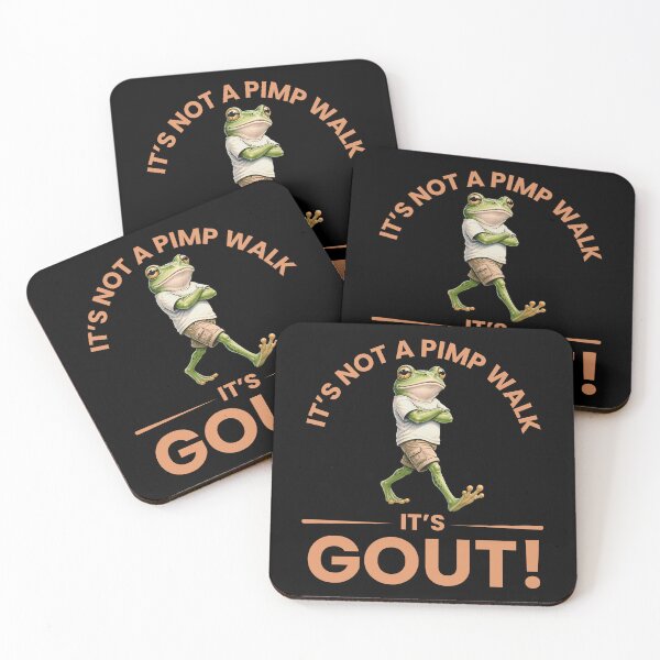 Item preview, It’s Not A Pimp Walk It’s Gout Funny Medical Humor T-Shirt designed and sold by Teetreasure2.