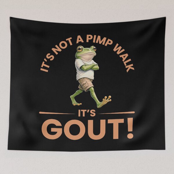 Item preview, It’s Not A Pimp Walk It’s Gout Funny Medical Humor T-Shirt designed and sold by Teetreasure2.