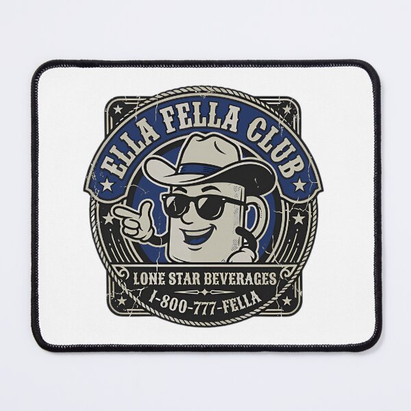 Item preview, Ellas Fellas Club Retro Western Cowboy designed and sold by SorrowLichteArt.